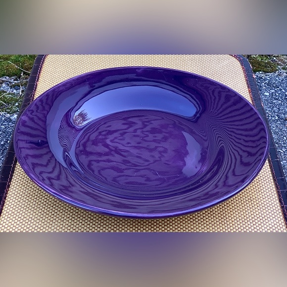 Pottery Barn SAUSALITO Fig Purple Glazed Earthenware Dinner Plate - Picture 2 of 16